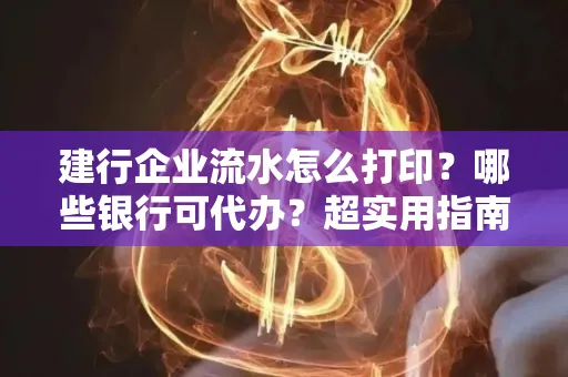 建行企业流水怎么打印?哪些银行可代办?超实用指南来了! 建行企业流水怎么打印?哪些银行可代办?超实用指南来了!