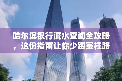 哈尔滨银行流水查询全攻略,这份指南让你少跑冤枉路