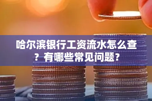 哈尔滨银行工资流水怎么查?有哪些常见问题?