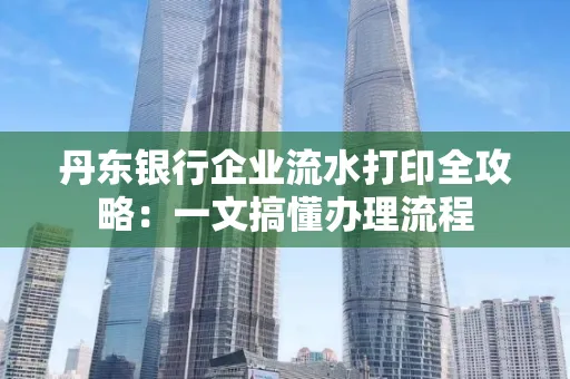 丹东银行企业流水打印全攻略:一文搞懂办理流程