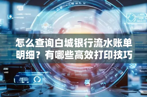 怎么查询白城银行流水账单明细?有哪些高效打印技巧?