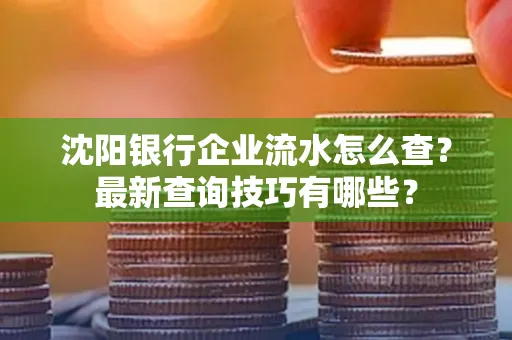 沈阳银行企业流水怎么查?最新查询技巧有哪些?