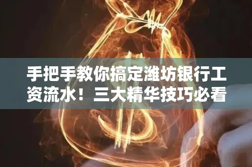 手把手教你搞定潍坊银行工资流水!三大精华技巧必看