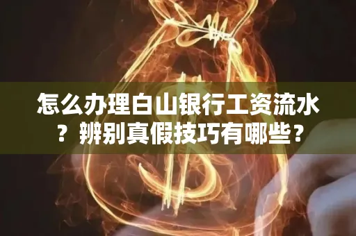 怎么办理白山银行工资流水?辨别真假技巧有哪些?