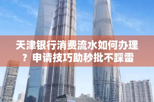 天津银行消费流水如何办理?申请技巧助秒批不踩雷