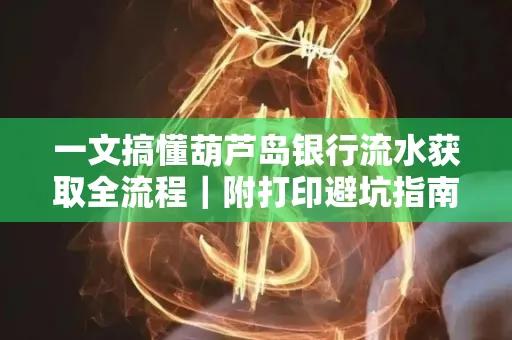 一文搞懂葫芦岛银行流水获取全流程|附打印避坑指南