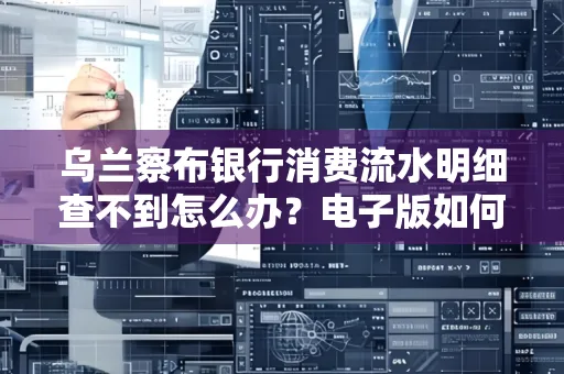 乌兰察布银行消费流水明细查不到怎么办?电子版如何获取攻克技巧?