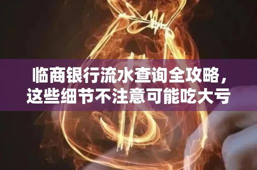 临商银行流水查询全攻略,这些细节不注意可能吃大亏