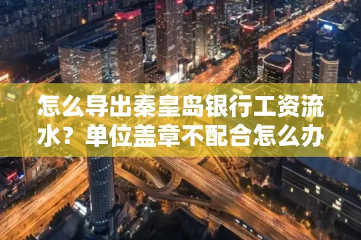 怎么导出秦皇岛银行工资流水?单位盖章不配合怎么办?