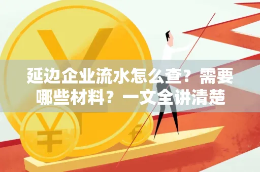 延边企业流水怎么查？需要哪些材料？一文全讲清楚